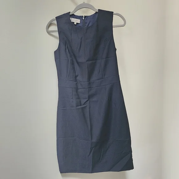 Hobbs London | Dresses | Hobbs London Jemima Navy Blue Wool Blend Mini Dress  Sz 6 | Poshmark